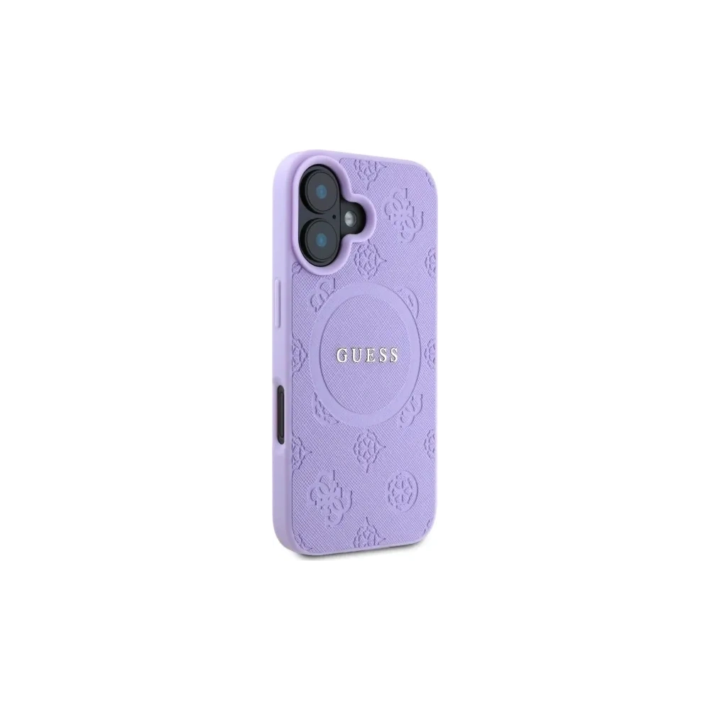 Hurtownia GSM - Guess GUHMP16MPSAPSMEU Apple iPhone 16 Plus kemény tok Saffiano Peony Classic Logo MagSafe lila - GUE4144 - {ean13} - Hurt