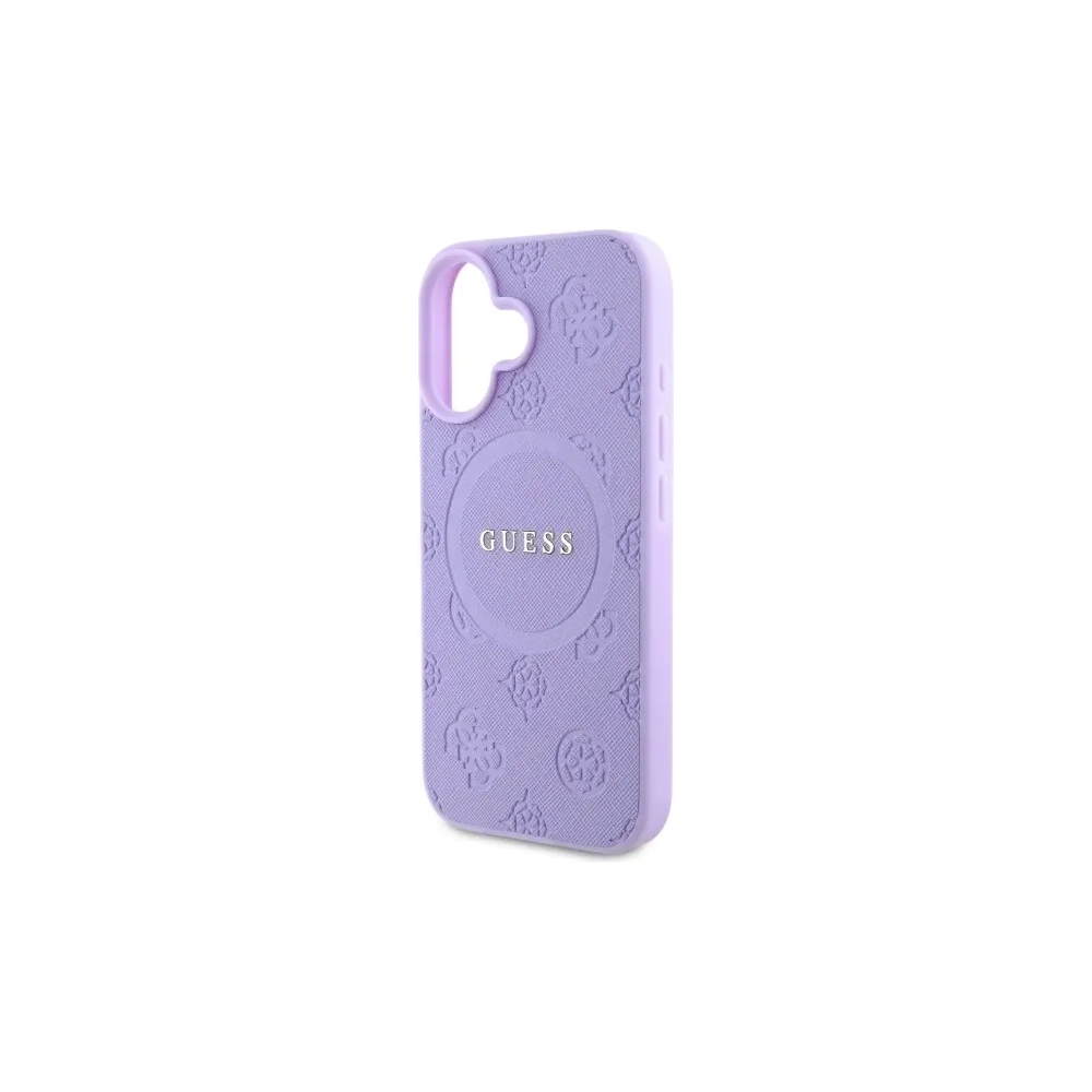 Hurtownia GSM - Guess GUHMP16MPSAPSMEU Apple iPhone 16 Plus kemény tok Saffiano Peony Classic Logo MagSafe lila - GUE4144 - {ean13} - Hurt