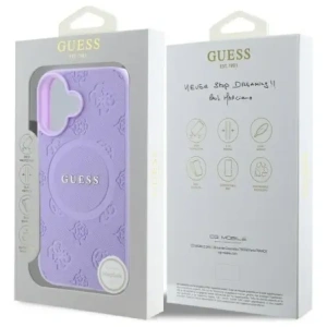 Hurtownia GSM - Guess GUHMP16MPSAPSMEU Apple iPhone 16 Plus kemény tok Saffiano Peony Classic Logo MagSafe lila - GUE4144 - {ean13} - Hurt