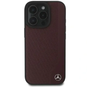 Hurtownia GSM - Etui Mercedes MEHMP16X23RBGVR Apple iPhone 16 Pro Max hardcase MB Wood Imitation Leather MagSafe czerwony/red - MRS271 - {ean13} - Hurt