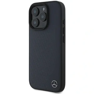 Hurtownia GSM - Etui Mercedes MEHMP16X23RBGVV Apple iPhone 16 Pro Max hardcase MB Wood Imitation Leather MagSafe granatowy/navy - MRS272 - {ean13} - Hurt