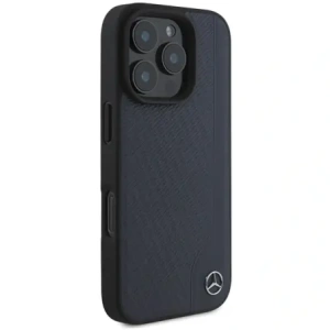 Hurtownia GSM - Etui Mercedes MEHMP16X23RBGVV Apple iPhone 16 Pro Max hardcase MB Wood Imitation Leather MagSafe granatowy/navy - MRS272 - {ean13} - Hurt