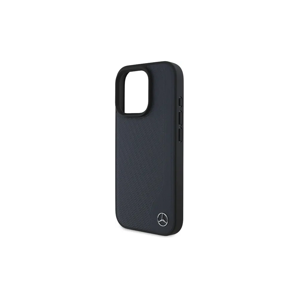 Hurtownia GSM - Mercedes MEHMP16X23RBGVV Apple iPhone 16 Pro Max keménytok MB Fa Imitációs Bőr MagSafe sötétkék - MRS272 - {ean13} - Hurt