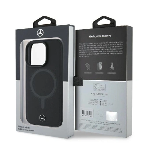 Etui Mercedes MEHMP16X23RCMK Apple iPhone 16 Pro Max hardcase Smooth Leather MagSafe czarny/black