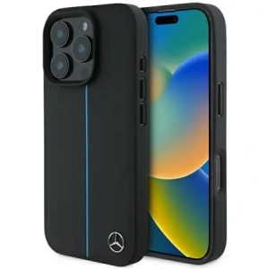 Hurtownia GSM - Etui Mercedes MEHMP16X23RURBK Apple iPhone 16 Pro Max hardcase MB Blue Line Leather MagSafe czarny/black - MRS274 - {ean13} - Hurt