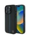 Mercedes MEHMP16X23RURBK Apple iPhone 16 Pro Max Hülle MB Blue Line Leder MagSafe schwarz