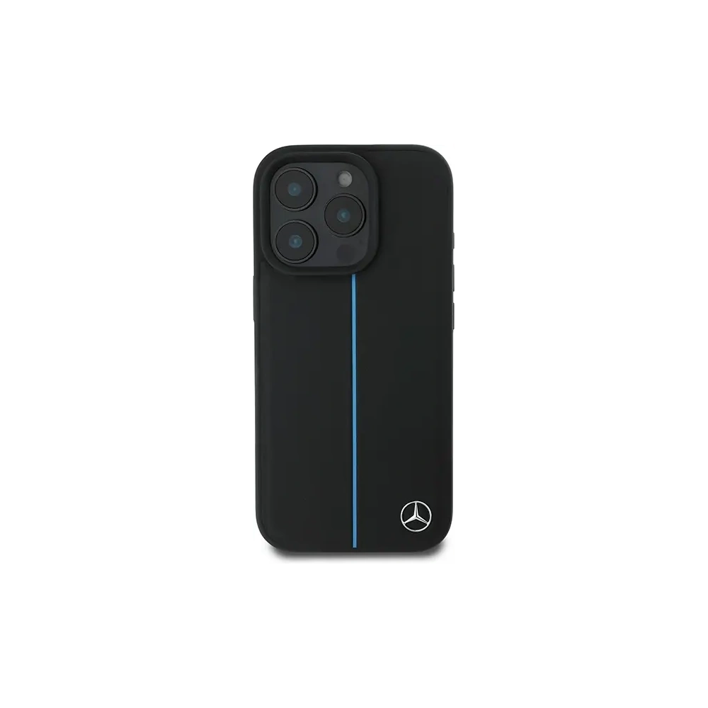 Hurtownia GSM - Mercedes MEHMP16X23RURBK Apple iPhone 16 Pro Max Hülle MB Blue Line Leder MagSafe schwarz - MRS274 - {ean13} - Hurt