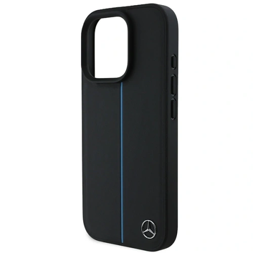 Etui Mercedes MEHMP16X23RURBK Apple iPhone 16 Pro Max hardcase MB Blue Line Leather MagSafe czarny/black