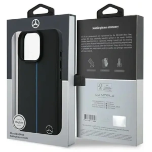 Hurtownia GSM - Etui Mercedes MEHMP16X23RURBK Apple iPhone 16 Pro Max hardcase MB Blue Line Leather MagSafe czarny/black - MRS274 - {ean13} - Hurt
