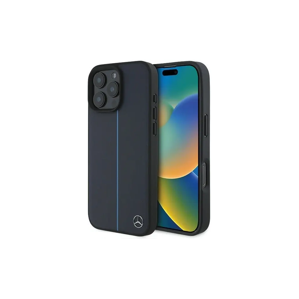 Hurtownia GSM - Mercedes MEHMP16X23RURBV Apple iPhone 16 Pro Max Hartschale MB Blue Line Leder MagSafe navy - MRS275 - {ean13} - Hurt