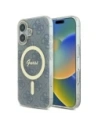 Etui Guess GUHMP16SH4STB Apple iPhone 16 hardcase IML 4G MagSafe modrý/blue