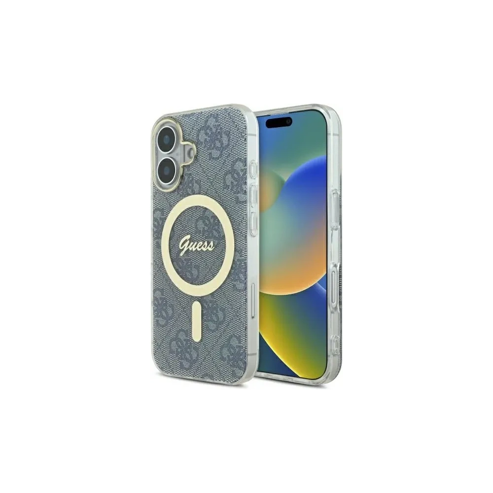 Hurtownia GSM - Etui Guess GUHMP16SH4STB Apple iPhone 16 hardcase IML 4G MagSafe niebieski/blue - GUE4146 - {ean13} - Hurt