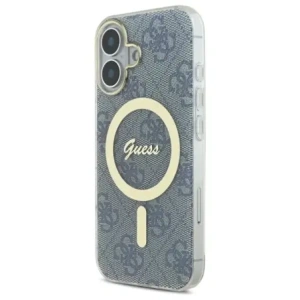 Etui Guess GUHMP16SH4STB Apple iPhone 16 hardcase IML 4G MagSafe niebieski/blue