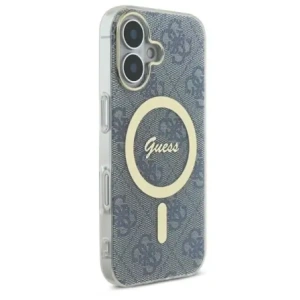 Etui Guess GUHMP16SH4STB Apple iPhone 16 hardcase IML 4G MagSafe niebieski/blue