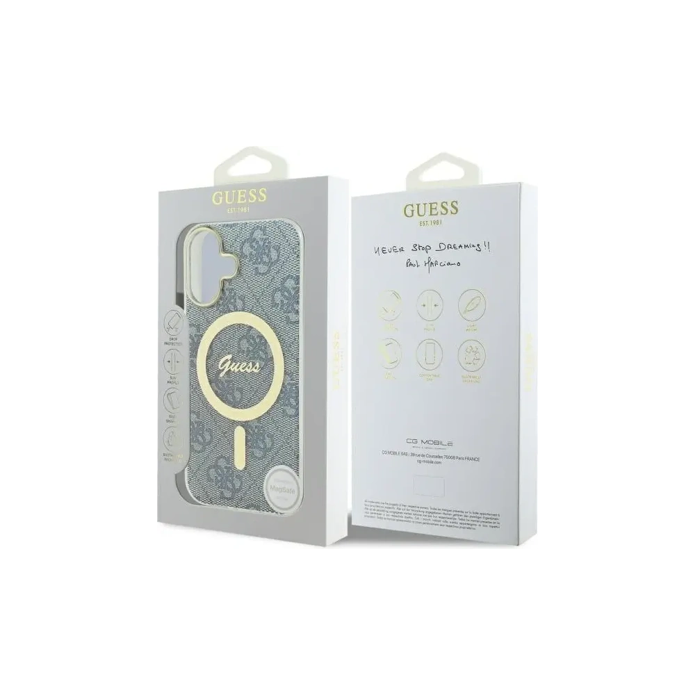 Hurtownia GSM - Etui Guess GUHMP16SH4STB Apple iPhone 16 hardcase IML 4G MagSafe niebieski/blue - GUE4146 - {ean13} - Hurt