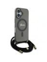 Hurtownia GSM - Etui Guess GUHMP16SHCTSGNSK Apple iPhone 16 hardcase Crossbody Cord Script MagSafe černý/black - GUE4150 - {ean13} - Hurt