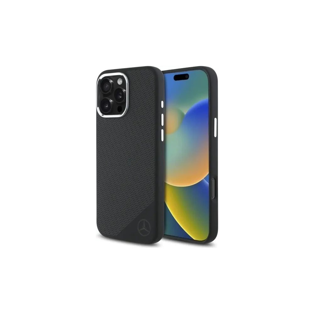 Hurtownia GSM - Etui Mercedes MEHMP16X23SUGDK Apple iPhone 16 Pro Max hardcase silikonový Tonal Logo Dřevěný vzor MagSafe černý/black - MRS276 - {ean13} - Hurt