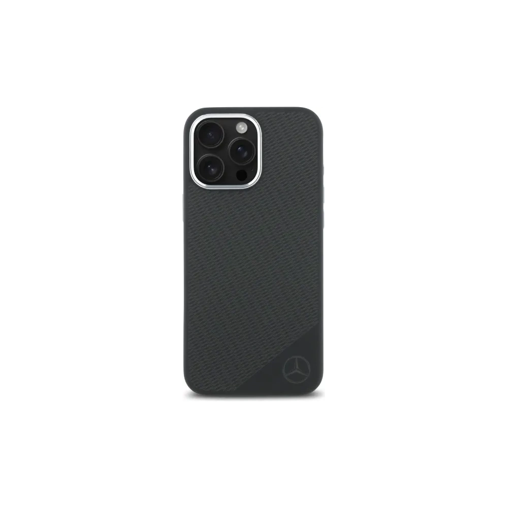 Hurtownia GSM - Etui Mercedes MEHMP16X23SUGDK Apple iPhone 16 Pro Max hardcase silikonový Tonal Logo Dřevěný vzor MagSafe černý/black - MRS276 - {ean13} - Hurt