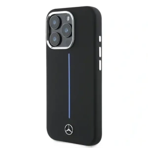 Hurtownia GSM - Etui Mercedes MEHMP16X23SUMBK Apple iPhone 16 Pro Max hardcase Silicone Blue Stripe MagSafe czarny/black - MRS277 - {ean13} - Hurt