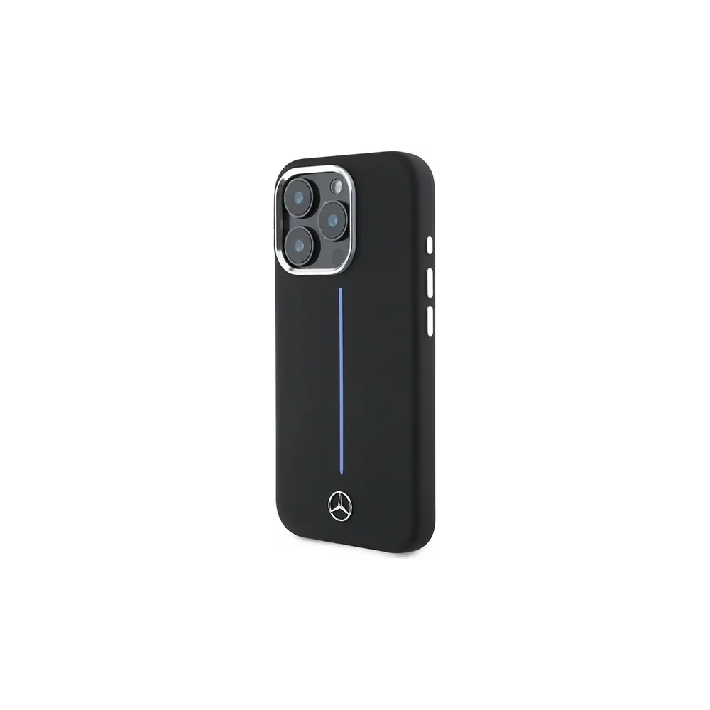 Hurtownia GSM - Mercedes MEHMP16X23SUMBK Apple iPhone 16 Pro Max Hartschale Silikon Blau Streifen MagSafe schwarz - MRS277 - {ean13} - Hurt