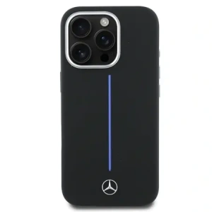 Hurtownia GSM - Etui Mercedes MEHMP16X23SUMBK Apple iPhone 16 Pro Max hardcase Silicone Blue Stripe MagSafe czarny/black - MRS277 - {ean13} - Hurt