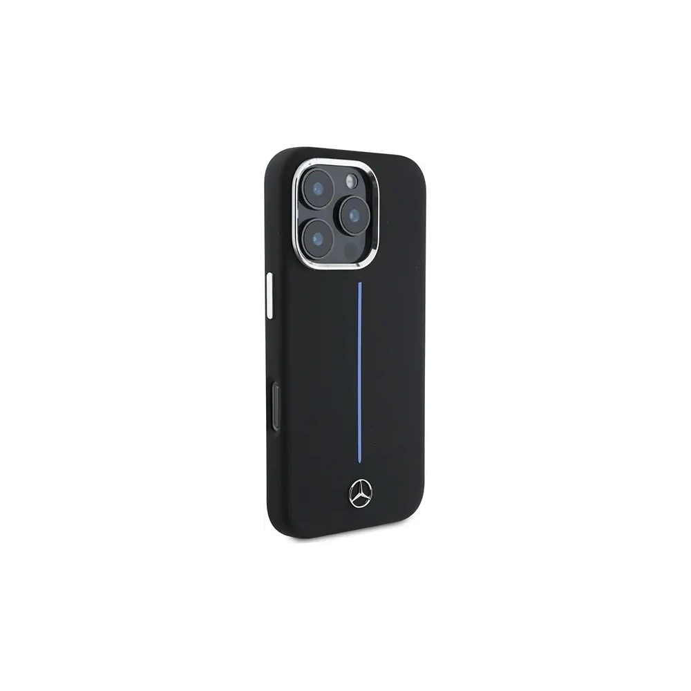 Hurtownia GSM - Mercedes MEHMP16X23SUMBK Apple iPhone 16 Pro Max Hartschale Silikon Blau Streifen MagSafe schwarz - MRS277 - {ean13} - Hurt