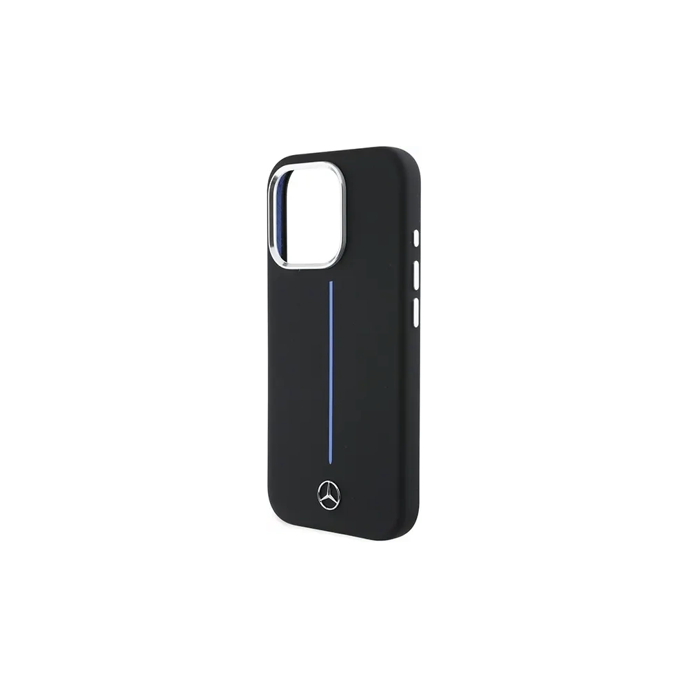 Hurtownia GSM - Mercedes MEHMP16X23SUMBK Apple iPhone 16 Pro Max Hartschale Silikon Blau Streifen MagSafe schwarz - MRS277 - {ean13} - Hurt
