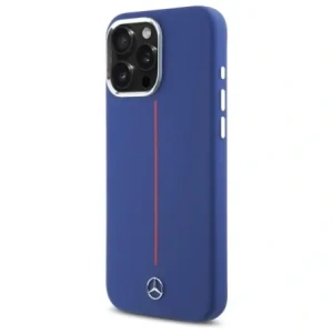 Hurtownia GSM - Etui Mercedes MEHMP16X23SUMRV Apple iPhone 16 Pro Max hardcase Silicone Red Stripe MagSafe granatowy/navy - MRS278 - {ean13} - Hurt