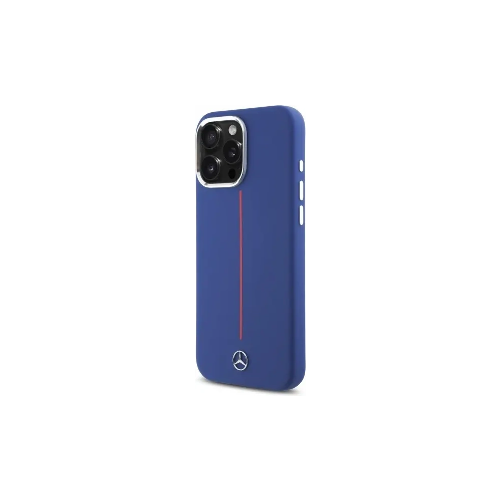 Hurtownia GSM - Etui Mercedes MEHMP16X23SUMRV Apple iPhone 16 Pro Max hardcase Silicone Red Stripe MagSafe granatowy/navy - MRS278 - {ean13} - Hurt