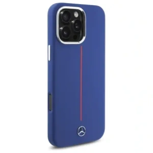 Hurtownia GSM - Etui Mercedes MEHMP16X23SUMRV Apple iPhone 16 Pro Max hardcase Silicone Red Stripe MagSafe granatowy/navy - MRS278 - {ean13} - Hurt