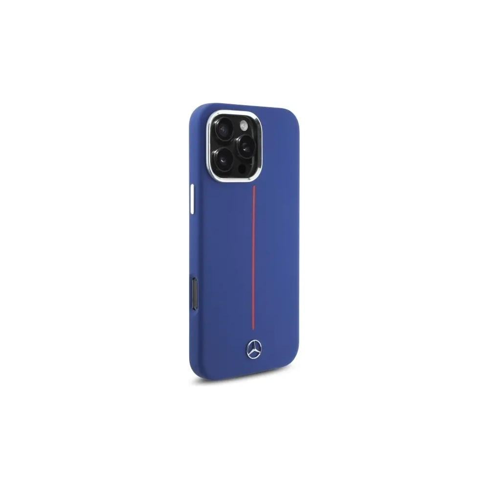 Hurtownia GSM - Etui Mercedes MEHMP16X23SUMRV Apple iPhone 16 Pro Max hardcase Silicone Red Stripe MagSafe granatowy/navy - MRS278 - {ean13} - Hurt
