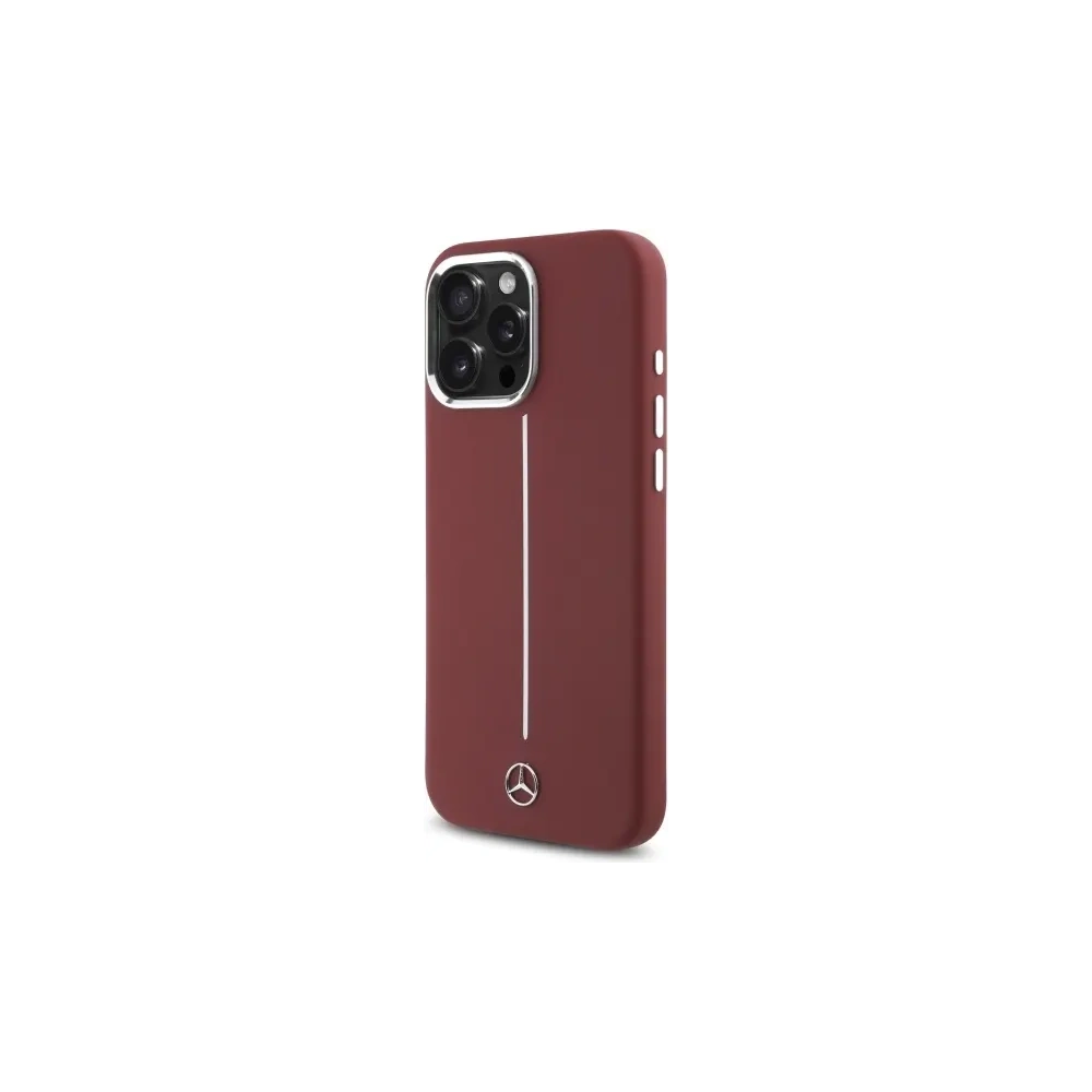 Hurtownia GSM - Etui Mercedes MEHMP16X23SUMSR Apple iPhone 16 Pro Max hardcase Silicone White Stripe MagSafe czerwony/red - MRS279 - {ean13} - Hurt