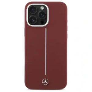 Hurtownia GSM - Etui Mercedes MEHMP16X23SUMSR Apple iPhone 16 Pro Max hardcase Silicone White Stripe MagSafe czerwony/red - MRS279 - {ean13} - Hurt