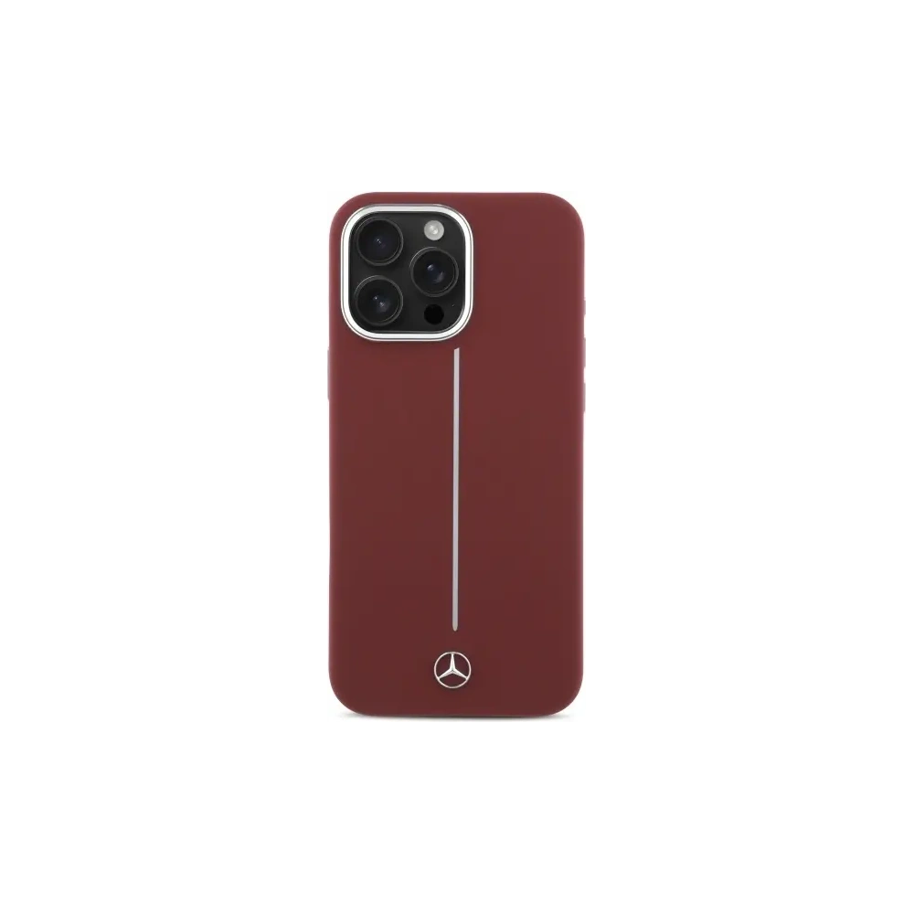 Hurtownia GSM - Etui Mercedes MEHMP16X23SUMSR Apple iPhone 16 Pro Max hardcase Silicone White Stripe MagSafe czerwony/red - MRS279 - {ean13} - Hurt