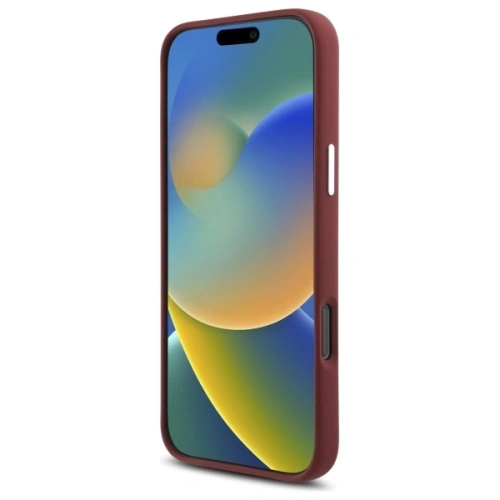 Etui Mercedes MEHMP16X23SUMSR Apple iPhone 16 Pro Max hardcase Silicone White Stripe MagSafe czerwony/red