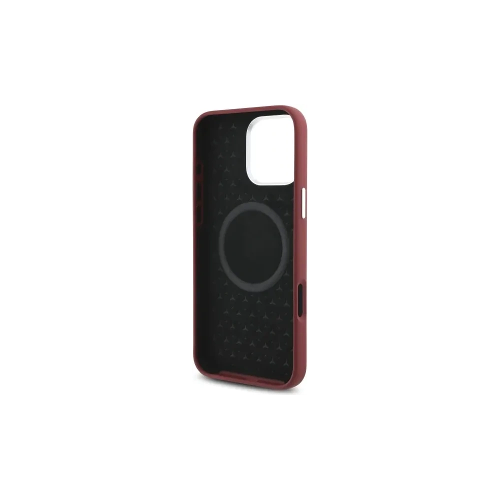 Hurtownia GSM - Etui Mercedes MEHMP16X23SUMSR Apple iPhone 16 Pro Max hardcase Silicone White Stripe MagSafe czerwony/red - MRS279 - {ean13} - Hurt
