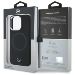 Wholesale Mercedes MEHMP16X23SUTTK Apple iPhone 16 Pro Max hardcase Silicone Tonal Logo MagSafe black - MRS280 - {ean13} - Hurt