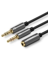 Hurtownia GSM - Rozdzielacz audio AUX UGREEN słuchawki + mikrofon do kabel mini jack 3,5 mm, 28cm - UGR233 - {ean13} - Hurt