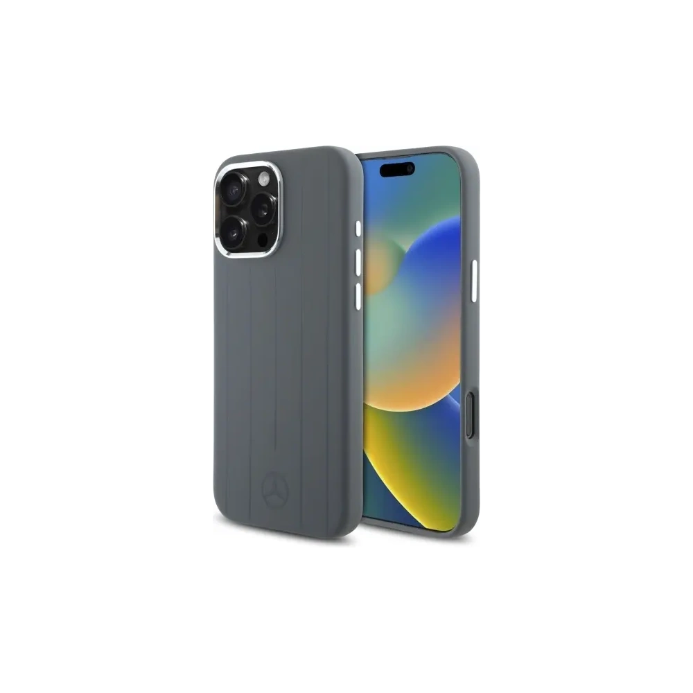 Hurtownia GSM - Etui Mercedes MEHMP16X23SUVSA Apple iPhone 16 Pro Max hardcase Silicone Vertical Tonal Stripes MagSafe szary/grey - MRS281 - {ean13} - Hurt