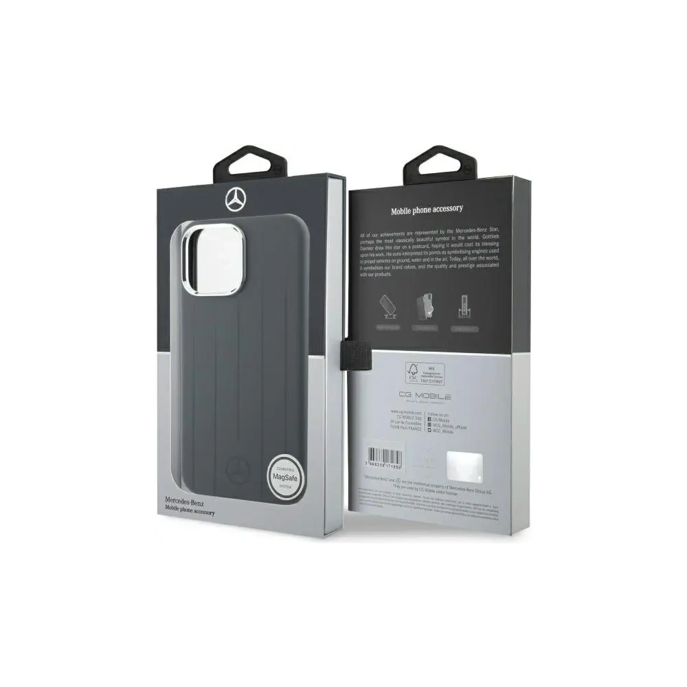 Hurtownia GSM - Etui Mercedes MEHMP16X23SUVSA Apple iPhone 16 Pro Max hardcase Silicone Vertical Tonal Stripes MagSafe szary/grey - MRS281 - {ean13} - Hurt