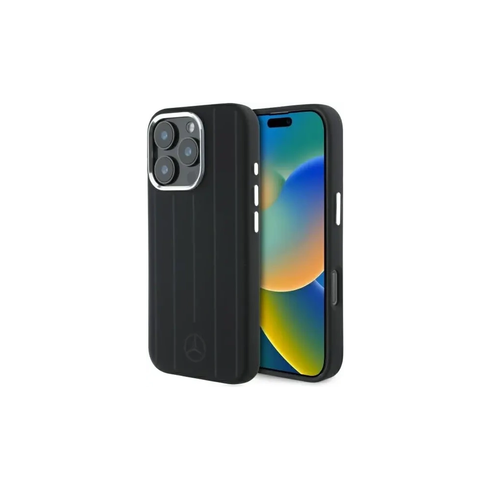 Hurtownia GSM - Etui Mercedes MEHMP16X23SUVSK Apple iPhone 16 Pro Max hardcase Silicone Vertical Tonal Stripes MagSafe czarny/black - MRS282 - {ean13} - Hurt