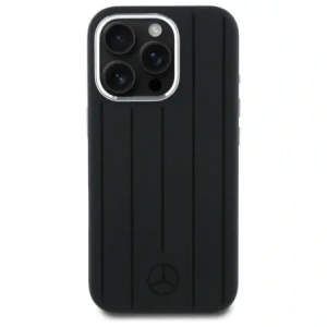 Wholesale Mercedes MEHMP16X23SUVSK Apple iPhone 16 Pro Max hardcase Silicone Vertical Tonal Stripes MagSafe black - MRS282 - {ean13} - Hurt