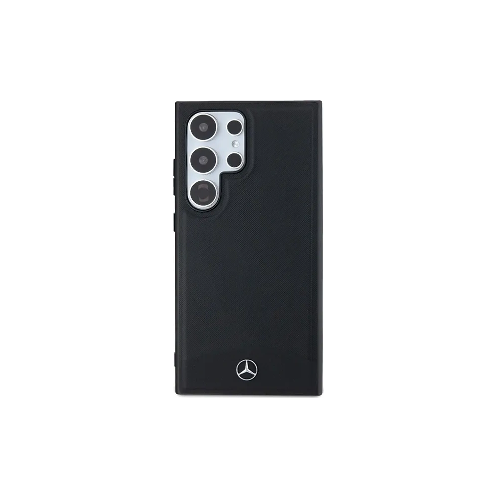 Hurtownia GSM - Mercedes MEHMS24L23RBARK Samsung Galaxy S24 Ultra husă din piele texturată & simplă MagSafe neagră - MRS283 - {ean13} - Hurt