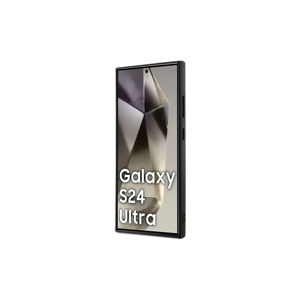 Hurtownia GSM - Mercedes MEHMS24L23RBARK Samsung Galaxy S24 Ultra kemény tok bőrszerű textúrával és sima MagSafe fekete - MRS283 - {ean13} - Hurt