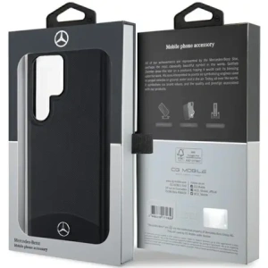 Wholesale Mercedes MEHMS24L23RBARK Samsung Galaxy S24 Ultra hardcase Leather Textured & Plain MagSafe black - MRS283 - {ean13} - Hurt
