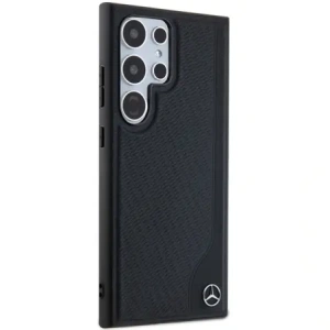 Hurtownia GSM - Mercedes MEHMS24L23RBGVK Samsung Galaxy S24 Ultra Hartschale Leder Prägung Linie MagSafe schwarz - MRS284 - {ean13} - Hurt