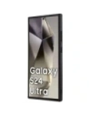 Hurtownia GSM - Mercedes MEHMS24L23RBGVK Samsung Galaxy S24 Ultra husa din piele dură cu linie debossată MagSafe neagră - MRS284 - {ean13} - Hurt