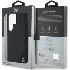 Hurtownia GSM - Mercedes MEHMS24L23RBGVK Samsung Galaxy S24 Ultra Hartschale Leder Prägung Linie MagSafe schwarz - MRS284 - {ean13} - Hurt