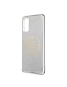 Hurtownia GSM - Etui Guess GUHCS62PCUGLLG Samsung Galaxy S20 jasnoszary/light grey hard case Glitter 4G Circle Logo - GUE361GRY - {ean13} - Hurt