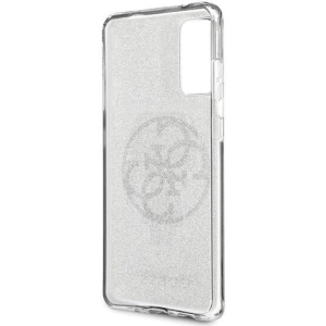 Hurtownia GSM - Etui Guess GUHCS62PCUGLLG Samsung Galaxy S20 jasnoszary/light grey hard case Glitter 4G Circle Logo - GUE361GRY - {ean13} - Hurt